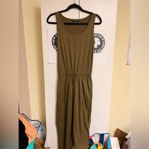Ralph Lauren women’s xs midi  Olive Green Sleeveless Dress